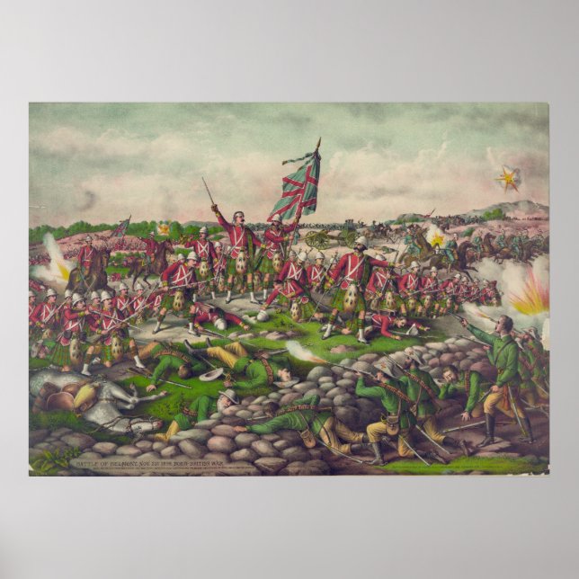 The Battle of Belmont in the Boer British War 1899 Poster (Front)