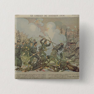 The Battle of Bourget , 1887 15 Cm Square Badge