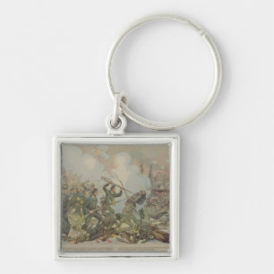The Battle of Bourget , 1887 Key Ring