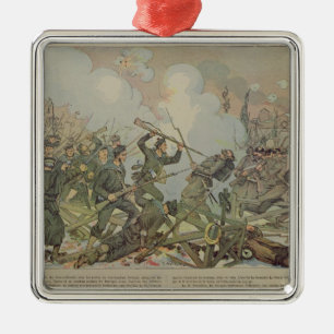 The Battle of Bourget , 1887 Metal Ornament