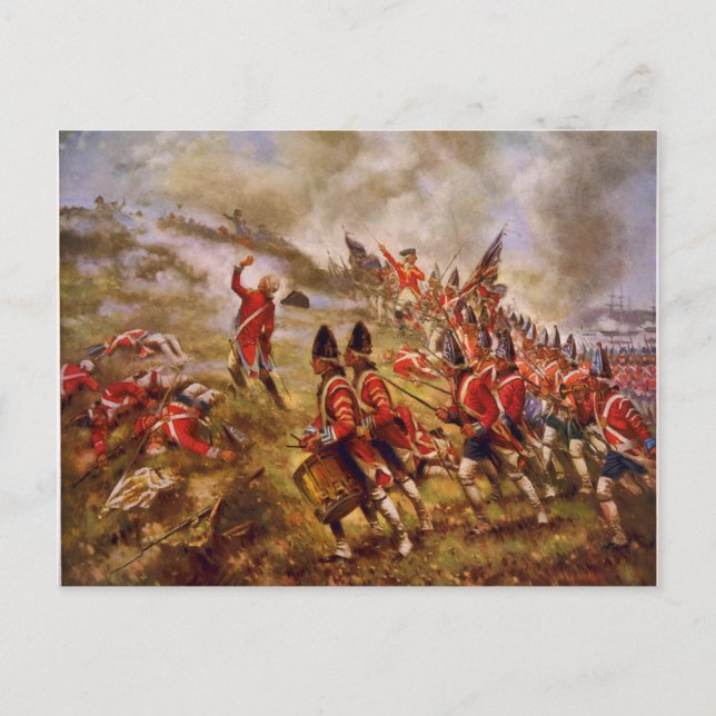 The Battle of Bunker Hill by E. Percy Moran Postcard (Front)
