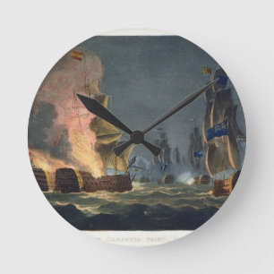 The Battle of Cabareta Point, July 12th 1801, engr Round Clock