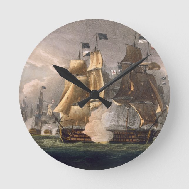 The Battle of Cape St. Vincent, February 14th 1797 Round Clock (Front)