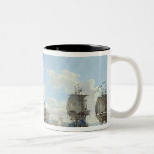 The Battle of Chesma on the 5th July 1770 Two-Tone Coffee Mug