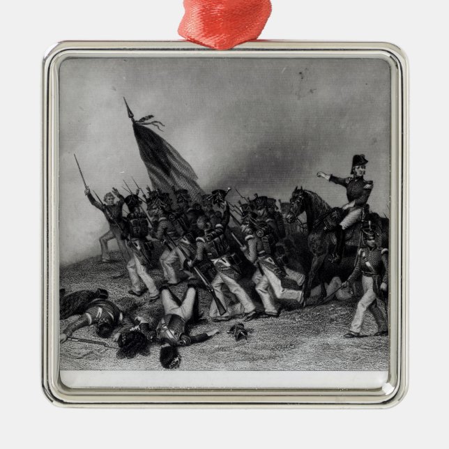 The Battle of Chippewa Metal Tree Decoration (Front)