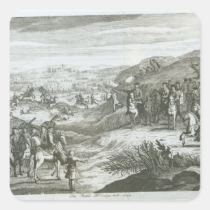 The Battle of Edgehill, 23rd October 1642 Square Sticker