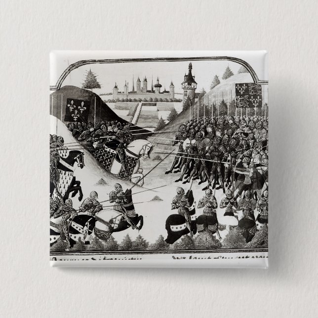 The Battle of Formigny 15 Cm Square Badge (Front)