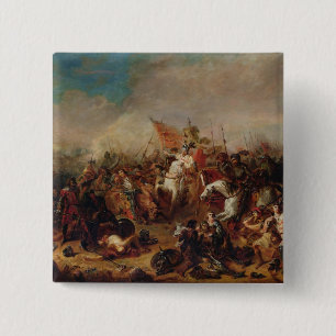 The Battle of Hastings in 1066 15 Cm Square Badge