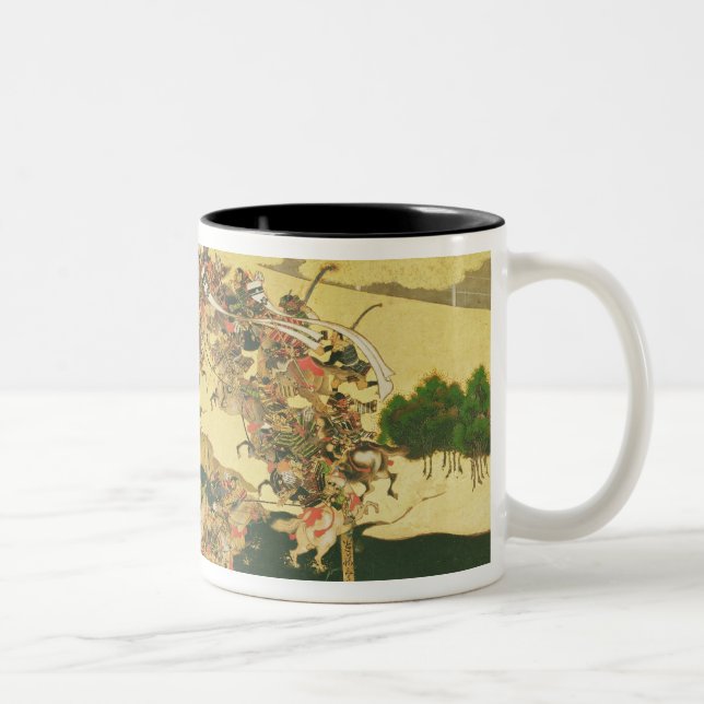 The Battle of Hogen from a screen Two-Tone Coffee Mug (Right)