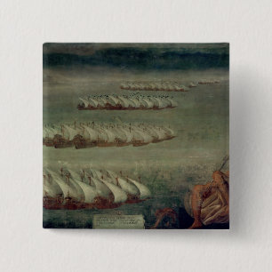 The Battle of Lepanto, 7th October 1571 15 Cm Square Badge