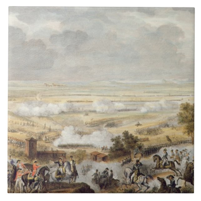 The Battle of Marengo, 23 Prairial, Year 8 (12 Jun Ceramic Tile (Front)