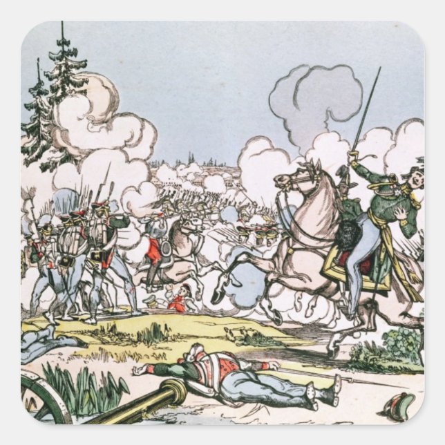 The Battle of Moscow, 7th September 1812 Square Sticker (Front)