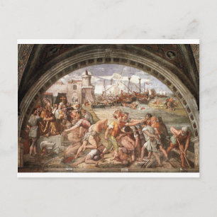 The Battle of Ostia by Raphael Postcard