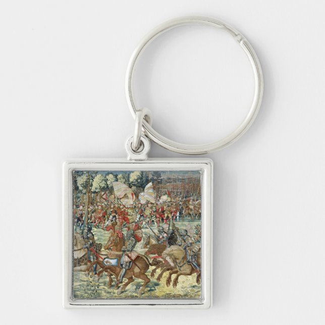 The Battle of Pavia. The Advance of Charles V Key Ring (Front)