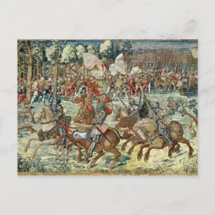 The Battle of Pavia. The Advance of Charles V Postcard
