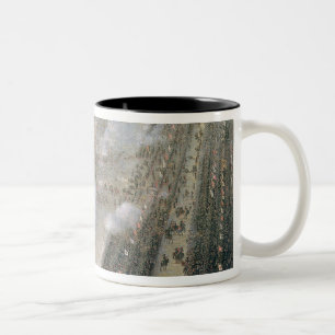 The Battle of Poltava, 1750 Two-Tone Coffee Mug
