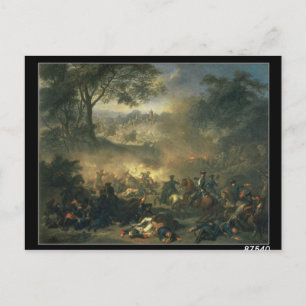 The Battle of Poltava in 1709, 1717 Postcard