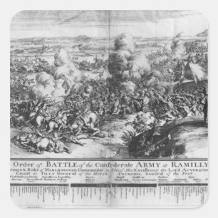The Battle of Ramillies, 23rd May 1706 Square Sticker
