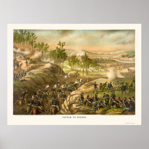The Battle of Resaca by Kurz and Allison 1864 Poster