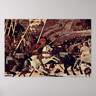 The Battle Of San Romano By Paolo Uccello Poster