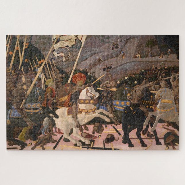 The Battle of San Romano (Mediaeval War Painting) Jigsaw Puzzle (Horizontal)