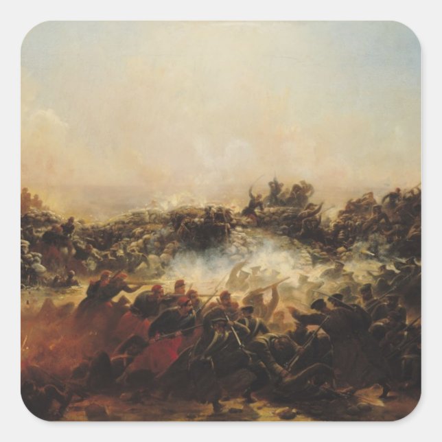 The Battle of Sebastopol Square Sticker (Front)
