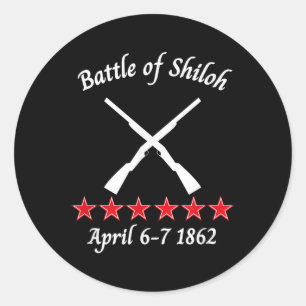 The Battle Of Shiloh Tennessee 1862 Civil Battles  Classic Round Sticker