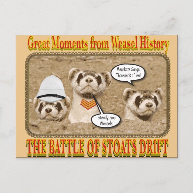 The Battle of Stoats Drift postcard (Front)