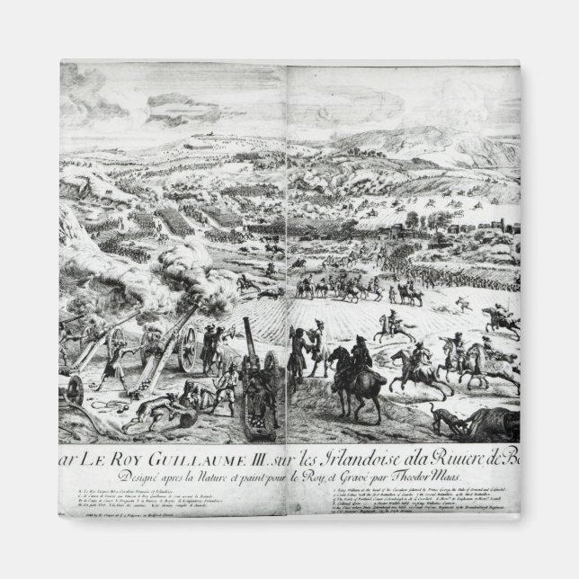 The Battle of the Boyne, c.1690 Magnet (Front)