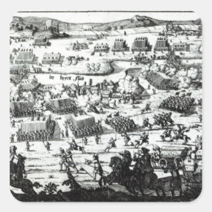 The Battle of the Boyne, c.1690 Square Sticker