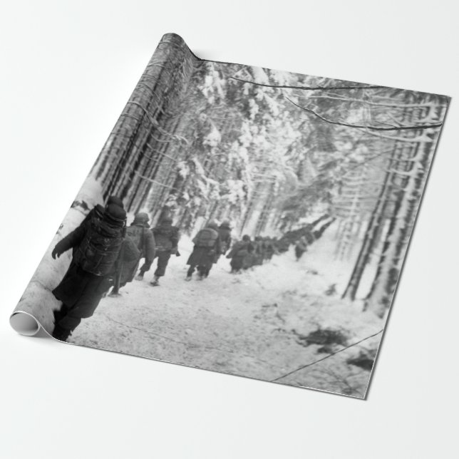The Battle Of The Bulge Wrapping Paper (Unrolled)
