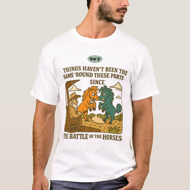 The Battle of the Horses T-Shirt (Front)