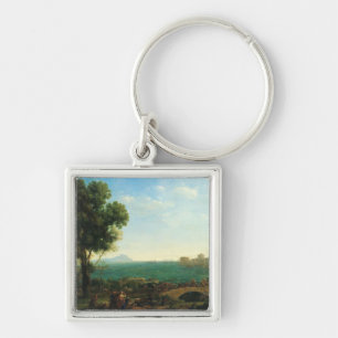 The Battle of the Milvian Bridge by Claude Lorrain Key Ring