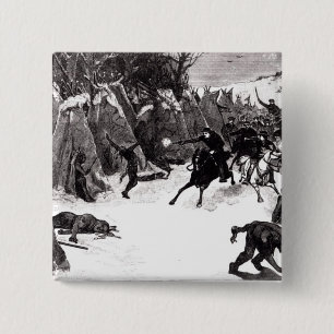 The Battle of the Washita 15 Cm Square Badge
