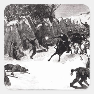 The Battle of the Washita Square Sticker