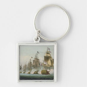 The Battle of Trafalgar, 21st October 1805, engrav Key Ring