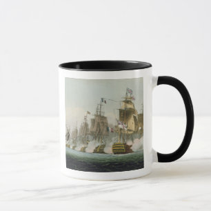 The Battle of Trafalgar, 21st October 1805, engrav Mug
