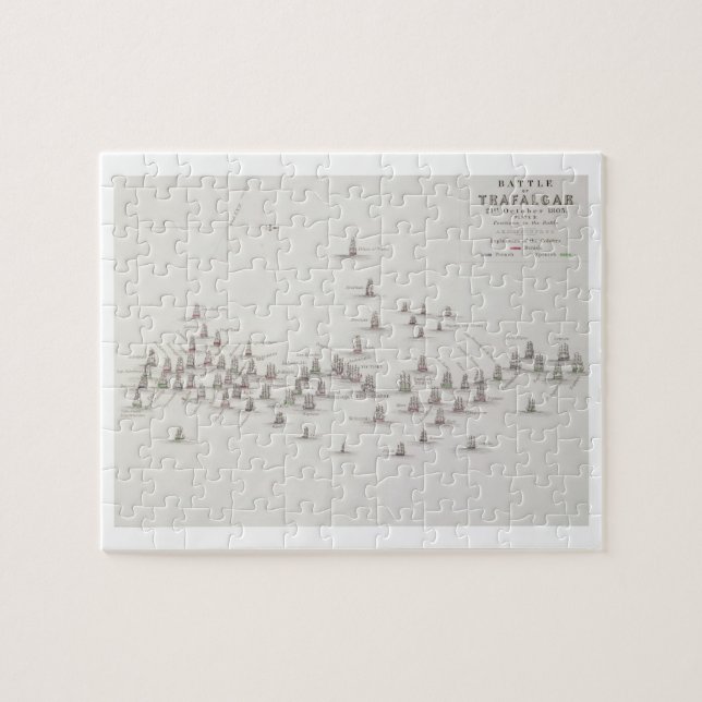 The Battle of Trafalgar, 21st October 1805, Positi Jigsaw Puzzle (Horizontal)