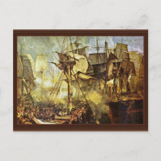The Battle Of Trafalgar By Steuerbordbesanwanten V Postcard