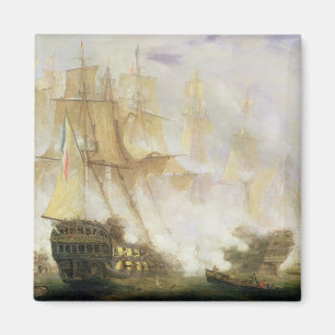 The Battle of Trafalgar, c.1841 (oil on canvas) Magnet
