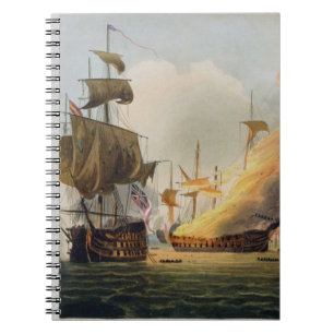 The Battle of Trafalgar, October 21st 1805, engrav Notebook