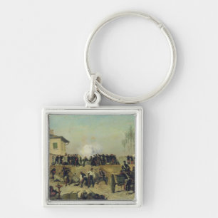 The Battle of Villejuif, Siege of Paris, 1870 Key Ring