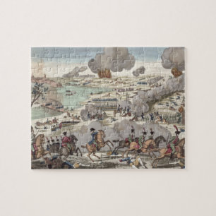 The Battle of Wagram, 6th July 1809 (engraving) Jigsaw Puzzle