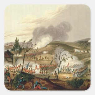 The Battle of Waterloo, 18 June 1815 Square Sticker