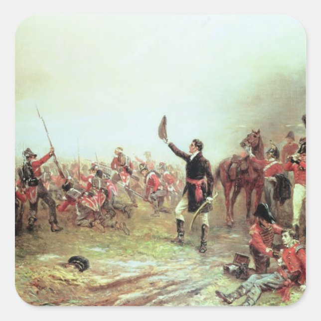 The Battle of Waterloo, 18th June 1815 2 Square Sticker (Front)