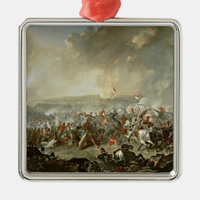 The Battle of Waterloo, 18th June 1815 Metal Tree Decoration (Front)