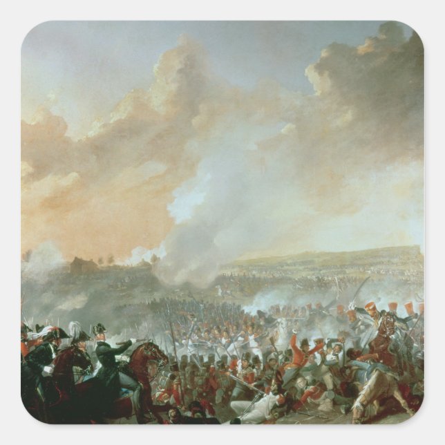 The Battle of Waterloo, 18th June 1815 Square Sticker (Front)