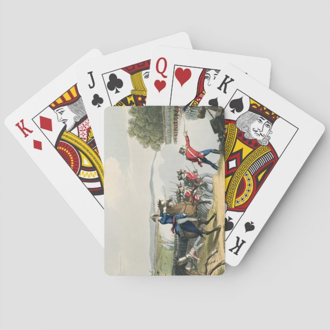The Battle of Waterloo Decided by the Duke of Well Playing Cards (Back)