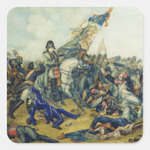 The Battle of Waterloo in 1815, 1831 Square Sticker