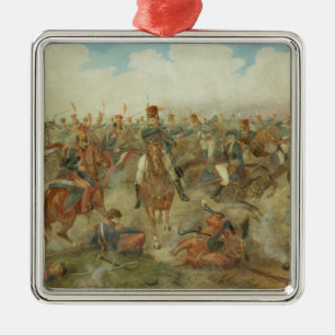 The Battle of Waterloo, June 18th 1815 (w/c on pap Metal Ornament